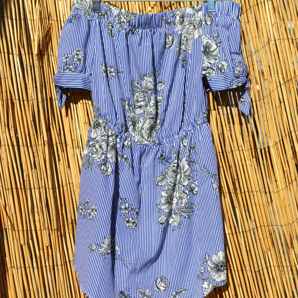 Floral Print Off the shoulder Dress